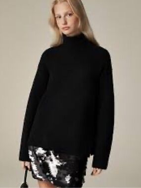 J. Crew Black Turtleneck Sweater